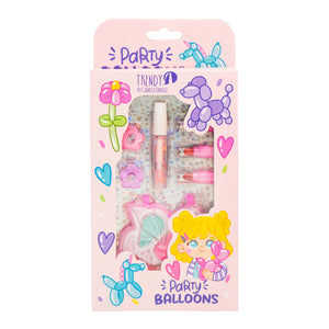 KIT DE MAQUILLAJE PARA NIÑAS PARTY BALLONS TRENDY