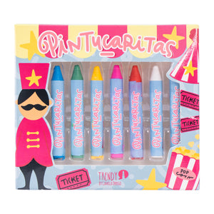 KIT 8 PINTUCARITAS CIRCO TRENDY