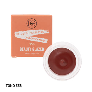 RUBOR Y LABIAL VELVET BEAUTY GLAZED