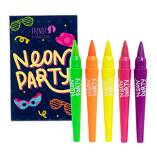 Cargar imagen en el visor de la galería, KIT 5 PINTUCARITAS NEÓN PARTY TRENDY
