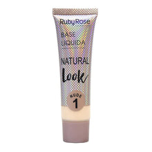 Cargar imagen en el visor de la galería, BASE LÍQUIDA NATURAL LOOK RUBY ROSE - NUDE PIEL CLARA
