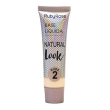 Cargar imagen en el visor de la galería, BASE LÍQUIDA NATURAL LOOK RUBY ROSE - NUDE PIEL CLARA
