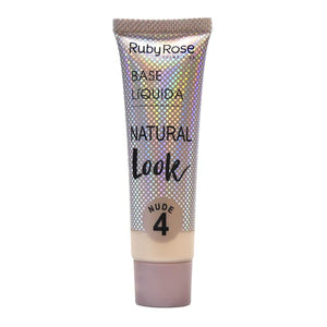 BASE LÍQUIDA NATURAL LOOK RUBY ROSE - NUDE PIEL CLARA